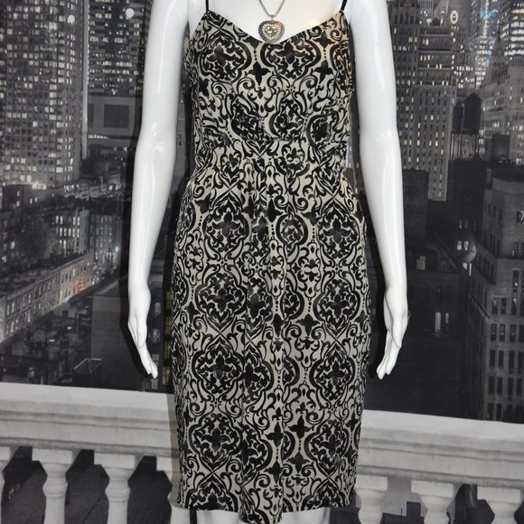 Forever 21 sz L Adjustable Spaghetti Strap Floral Print Lined Sheath Dress NWT - Picture 1 of 7